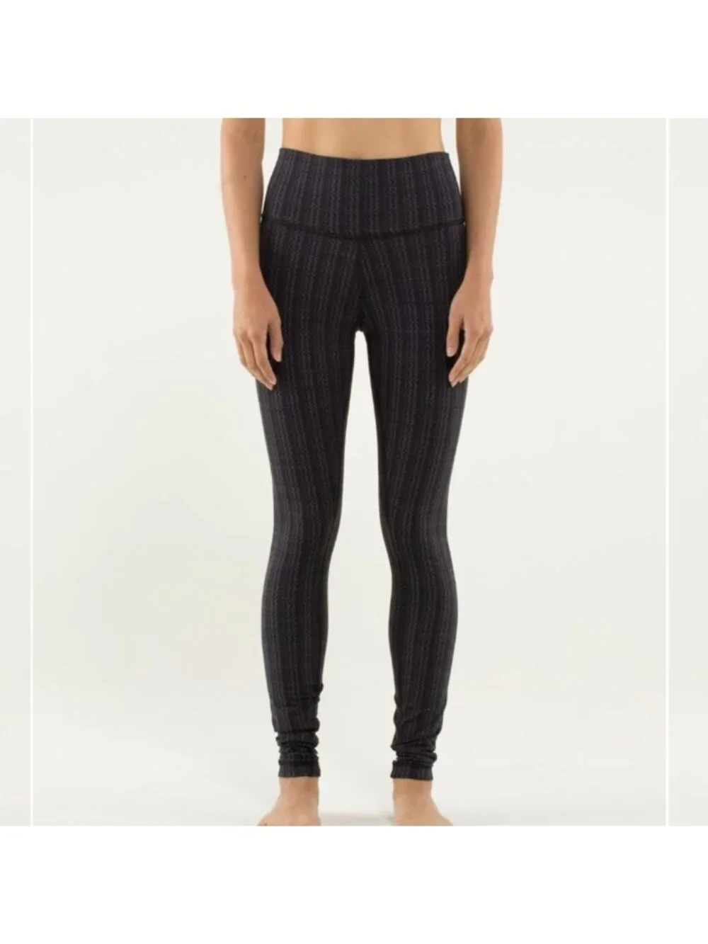 Lululemon Wunder Under Pant *High/Low Ziggy Wee September Black / Black